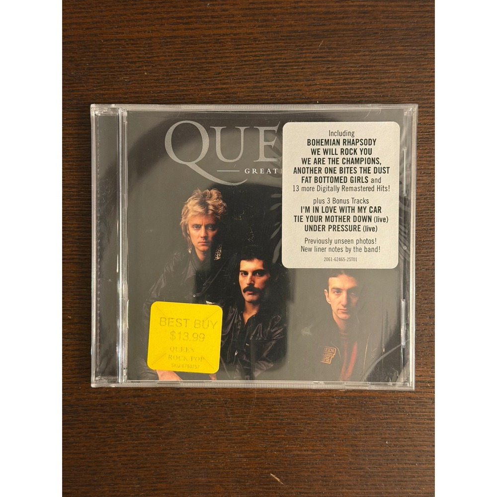 Queen Greatest Hits CD Digitally Remastered 20 Tracks Hollywood Records 62465-2
